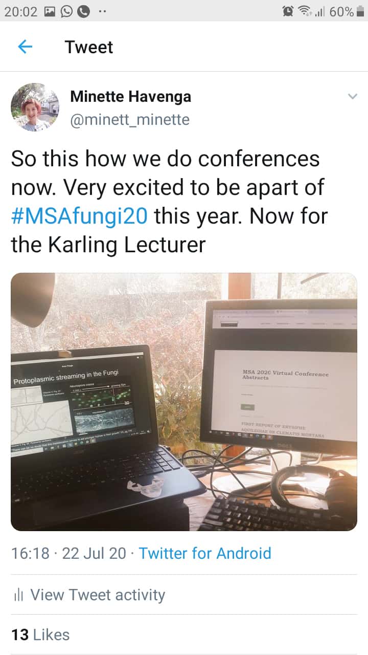 FABI mycologists participate in the annual MSA meeting: Mycology in the cloud