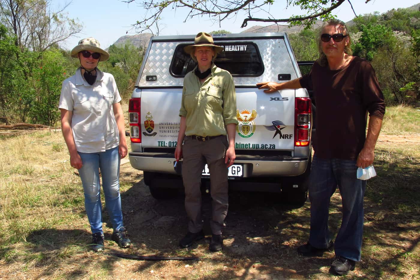 Inspection of trees dying in the Hennops river valley