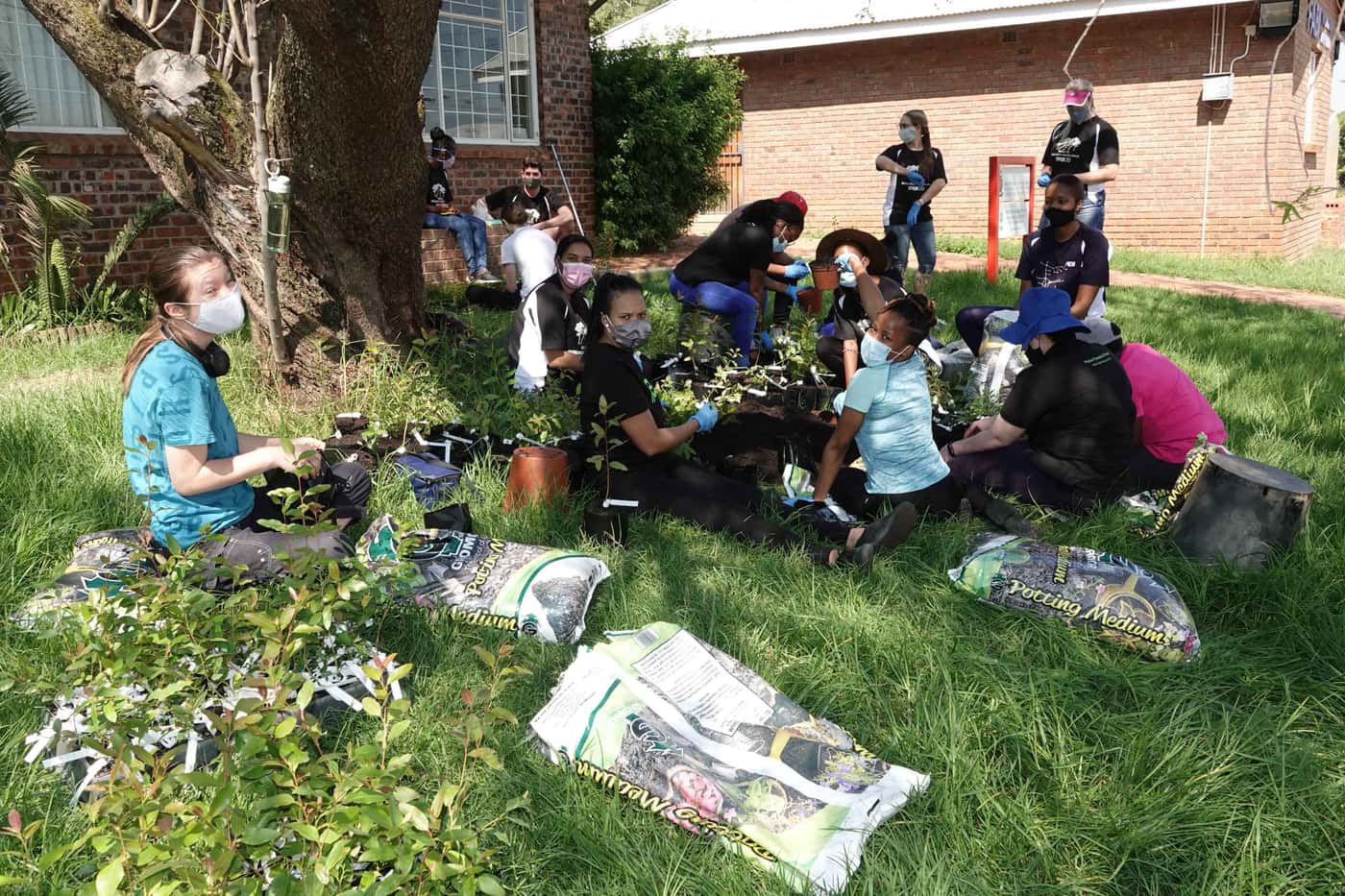 Many hands make light work at the TPCP tree planting