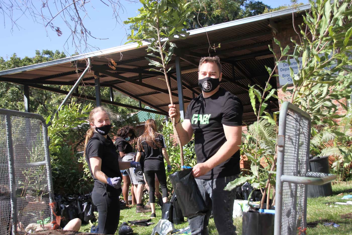 Tree planting day for the Mad Macs team