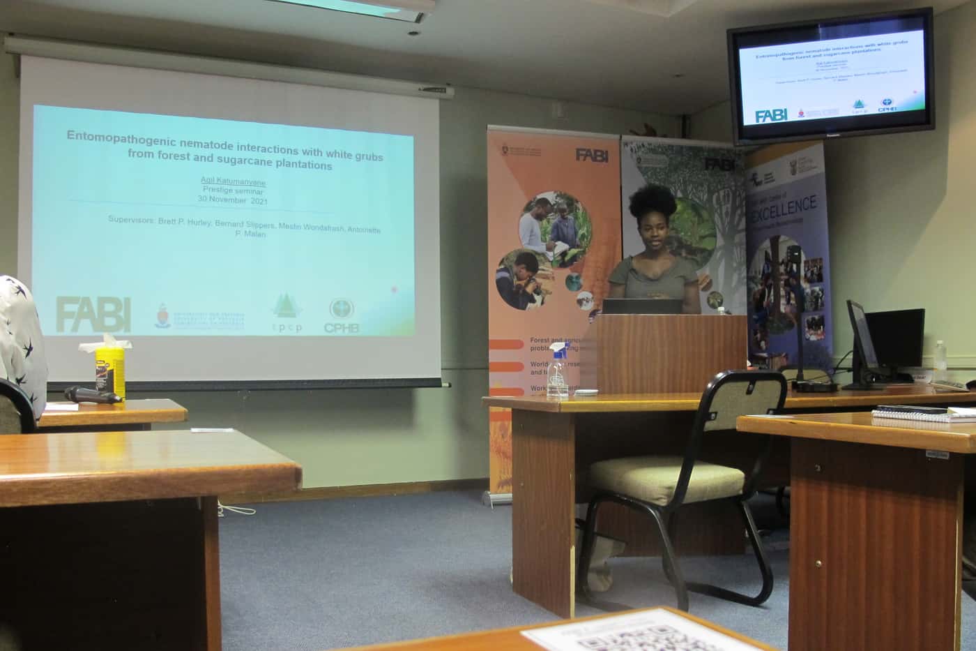 A double celebration for Agil as she completes her PhD