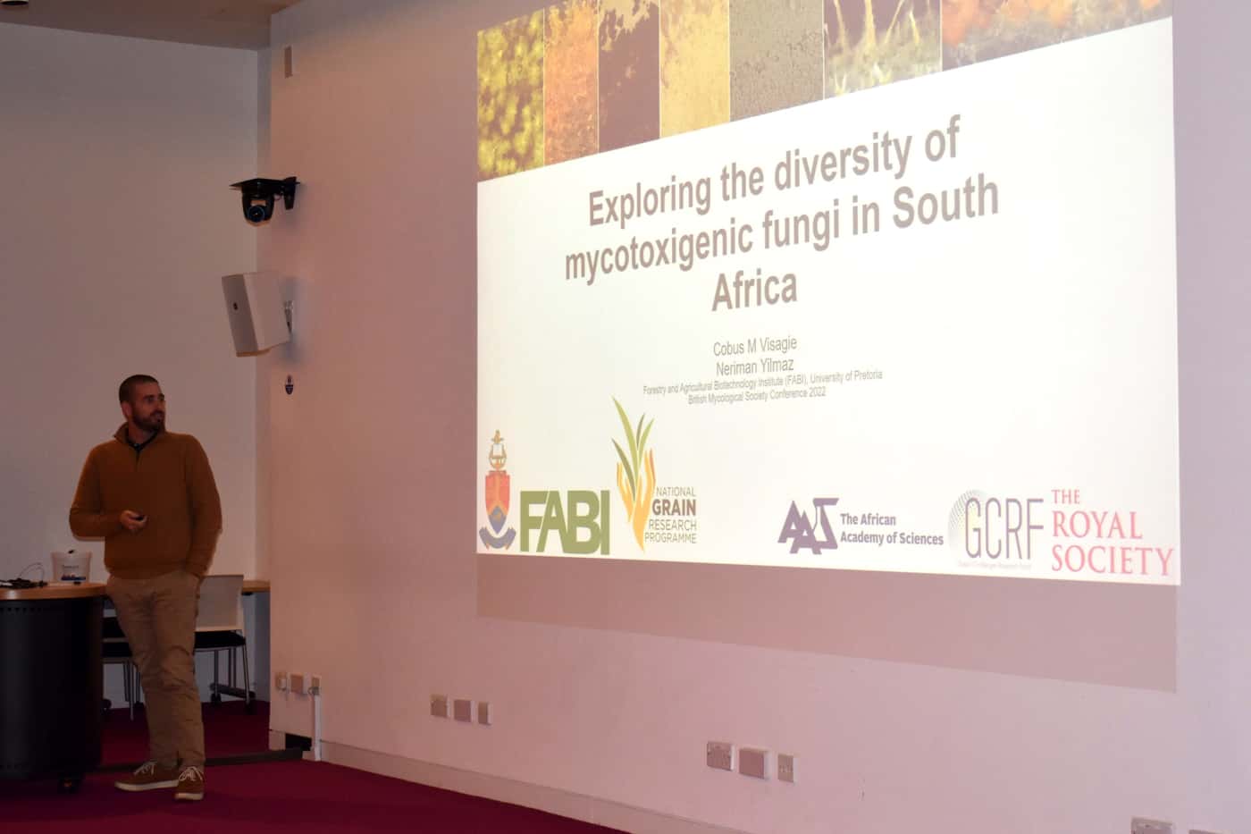 Cobus Visagie visits Cranfield University and attends the 125th British Mycological Society meeting