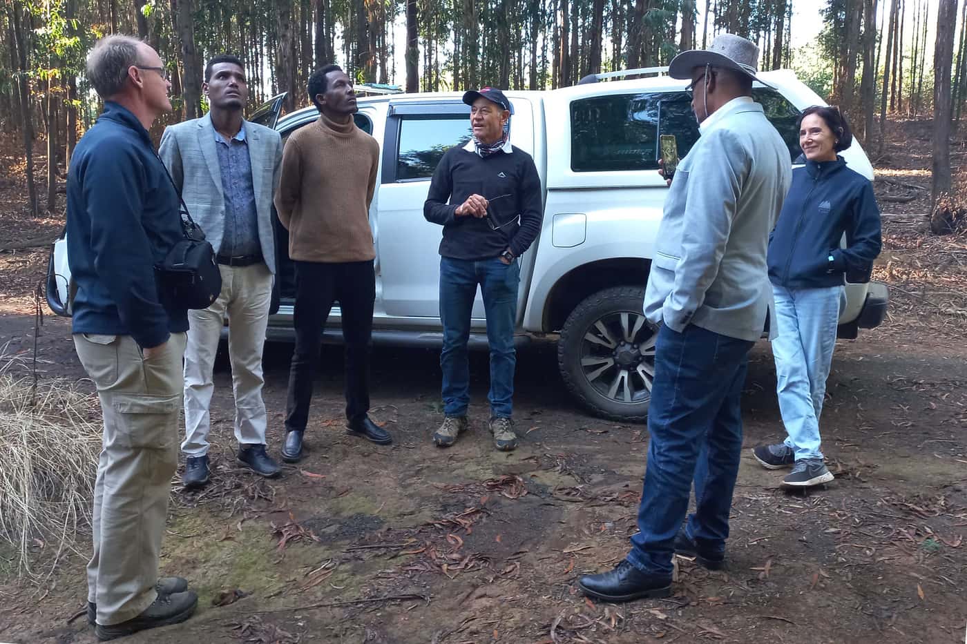 Ethiopian researchers visit FABI, ICFR and local forestry companies