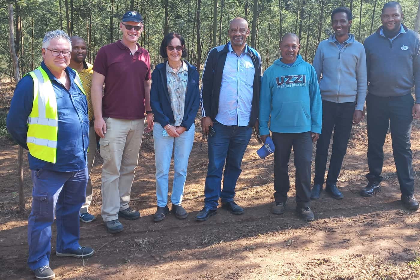 Ethiopian researchers visit FABI, ICFR and local forestry companies