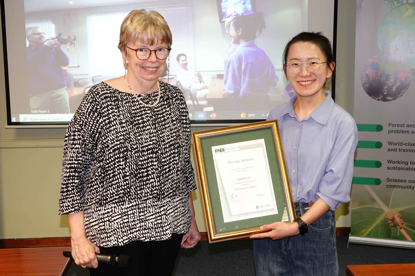 WenWen Li presents her PhD Prestige Seminar