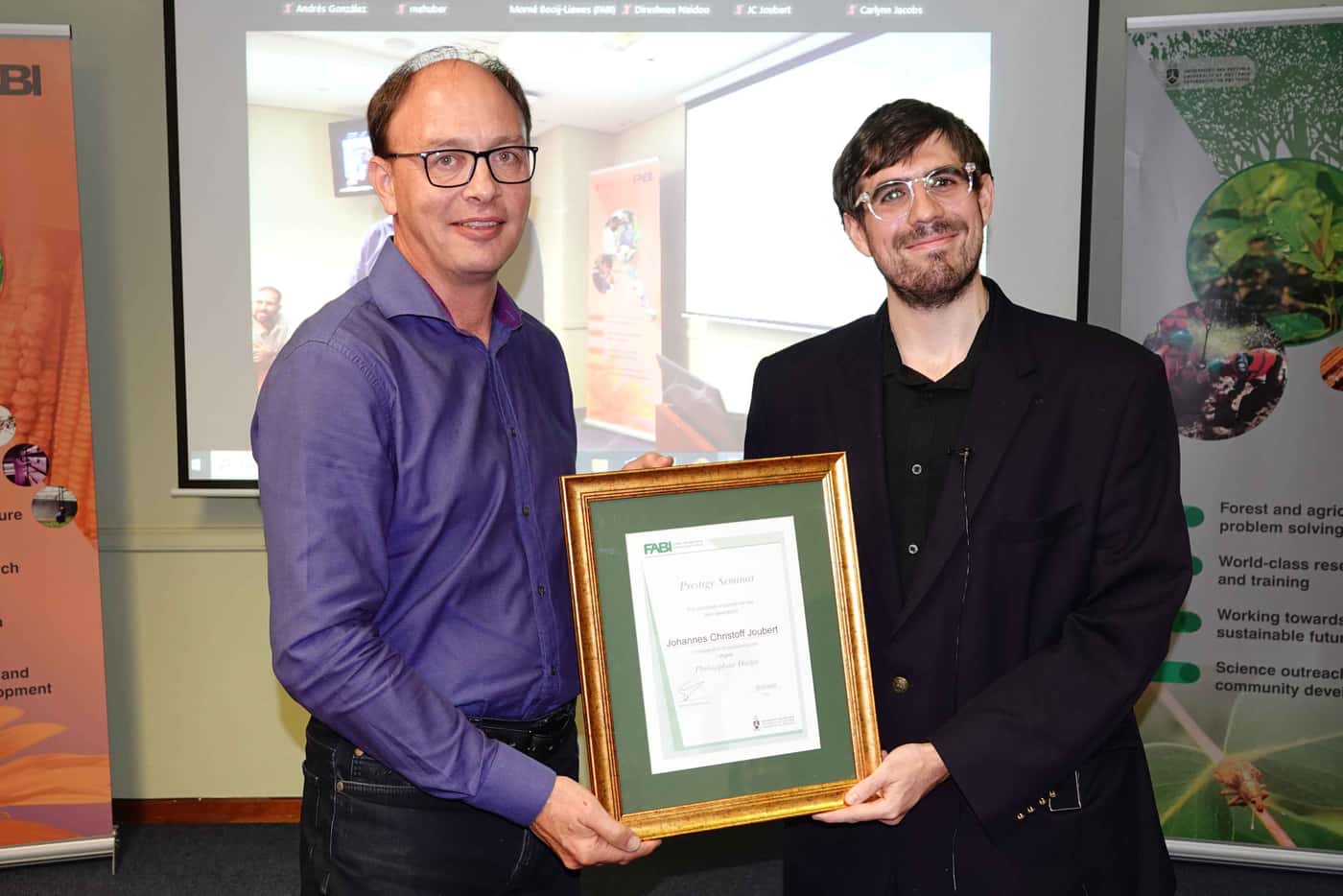 Congratulations to Johannes Christoff Joubert on the successful completion of his PhD!