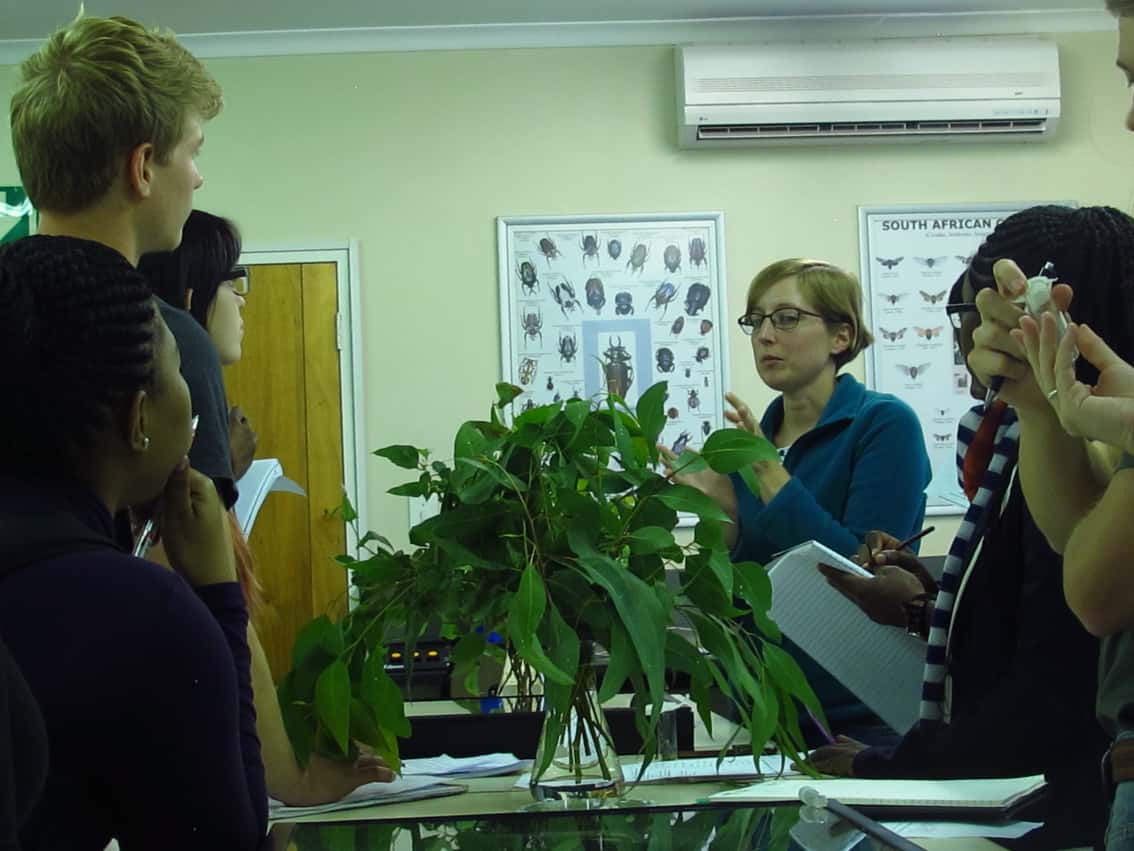 Undergraduate students visit FABI Biocontrol Centre