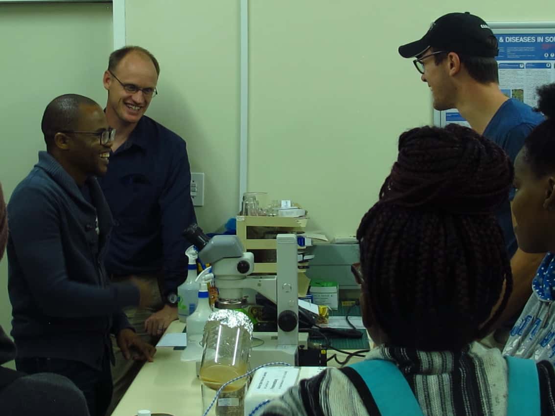 Undergraduate students visit FABI Biocontrol Centre