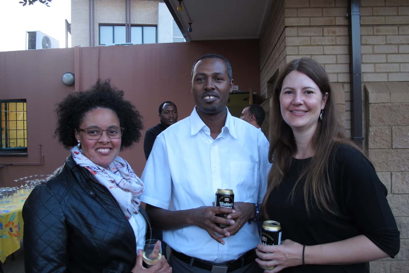 FABIans host farewell braai for Drs Stuart Fraser and Birhan Abate