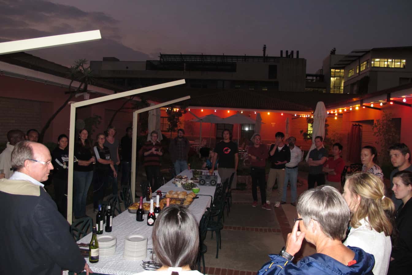 FABIans host farewell braai for Drs Stuart Fraser and Birhan Abate