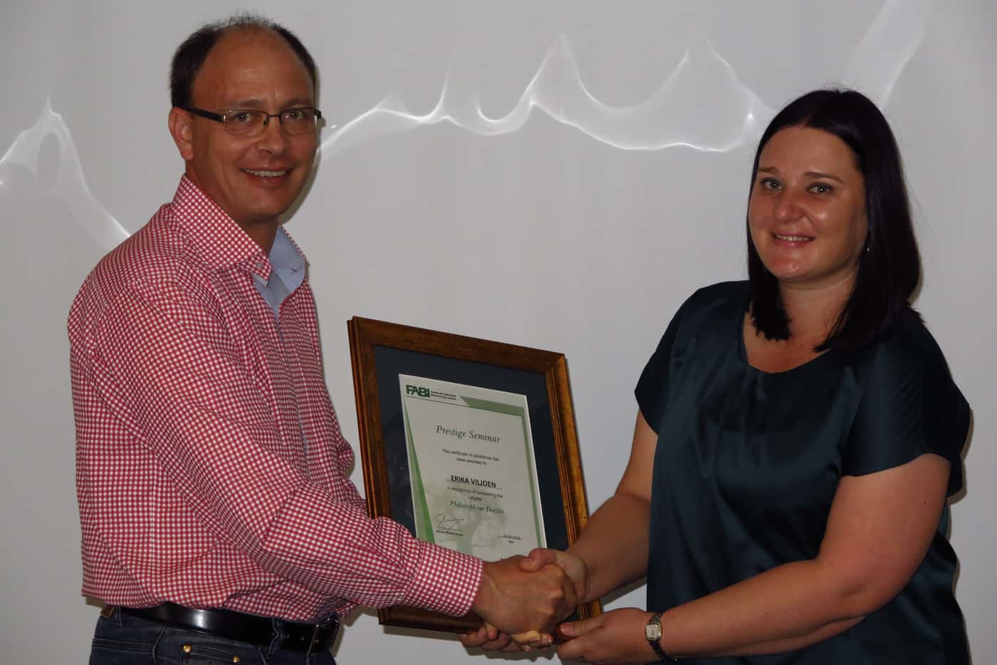 FABI celebrates 11th PhD thesis in the bag at Erika Viljoen’s prestige seminar