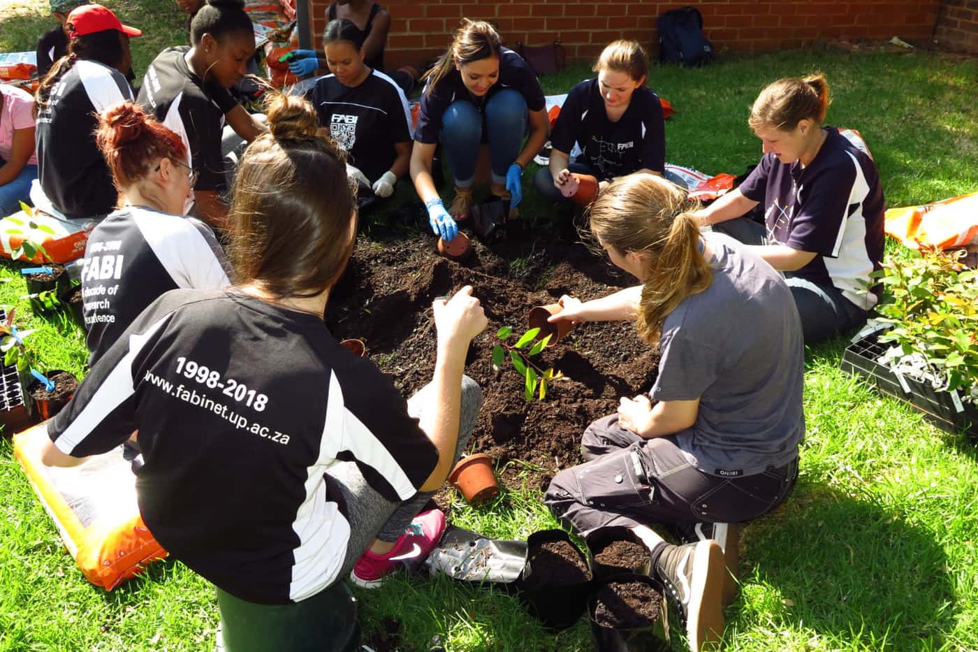 FABIans flexed their green fingers at 2019’s first tree planting session