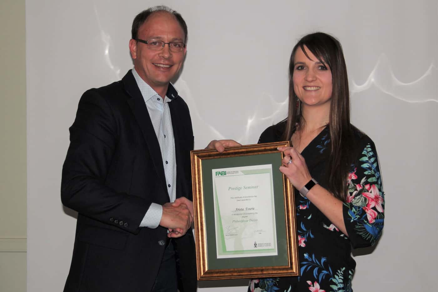 FABIans celebrate Arista Fourie’s prestige seminar – the eighth in 2019