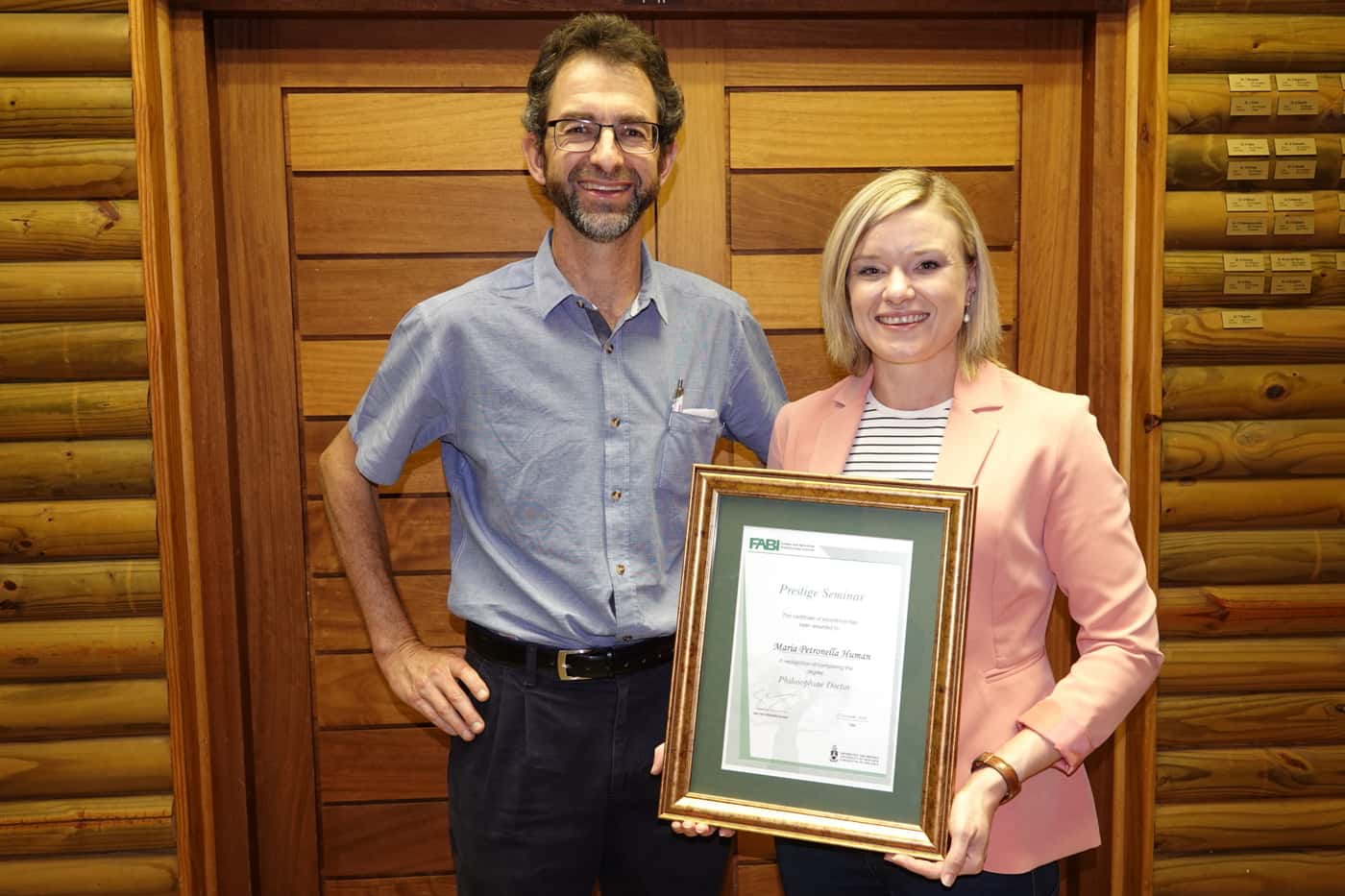 FABI celebrates 14th PhD success at Miekie Human’s prestige seminar
