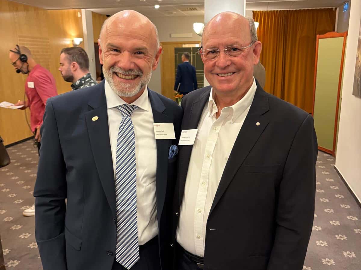 IUFRO Executive Director, Alexander Buck, with Prof. Mike Wingfield