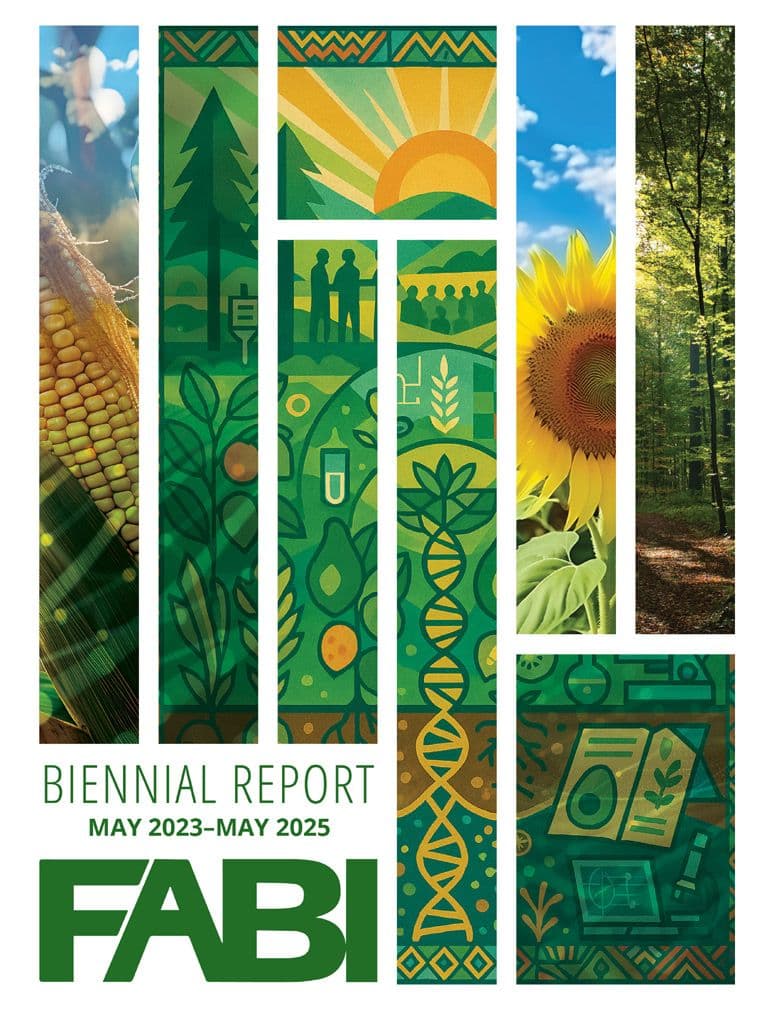 Cover of the FABI Biennial Report May 2023 to May 2025