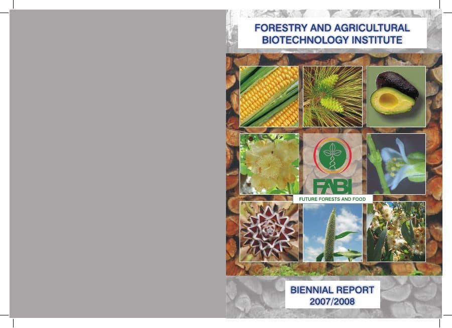 Cover of the FABI Biennial Report 2007–2008