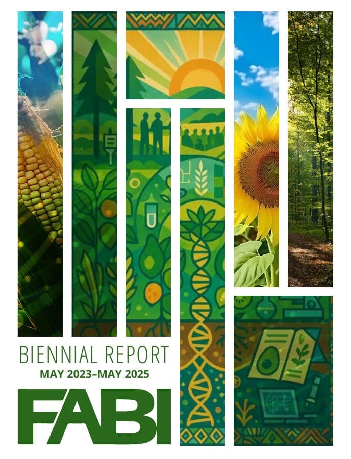 Cover of the FABI Biennial Report 2023–2025