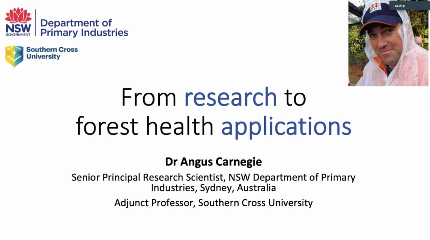 Panel discusses the merits of ongoing monitoring in tree health research at the annual meeting of the TPCP and CPHB