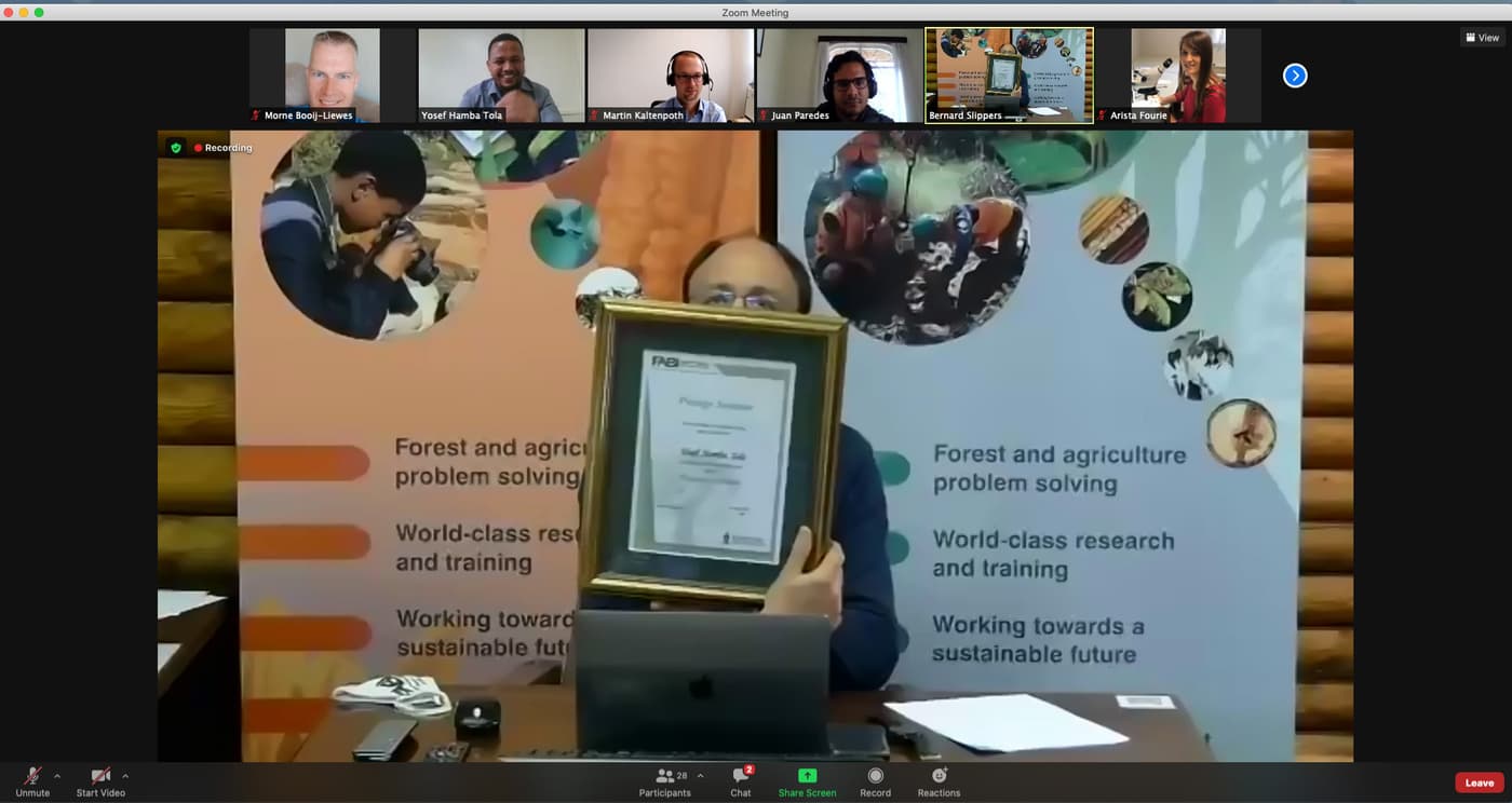 Yosef Hamba Tola completes the first FABI-ICIPE joint PhD