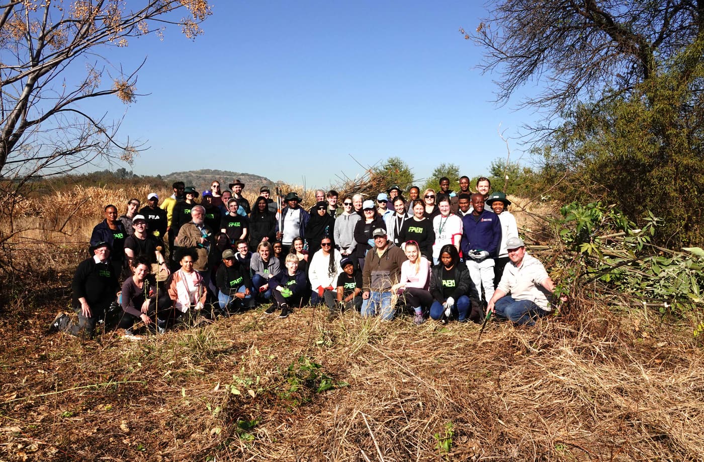 FABI celebrates Mandela Day with 67 minutes of community service to conserve biodiversity