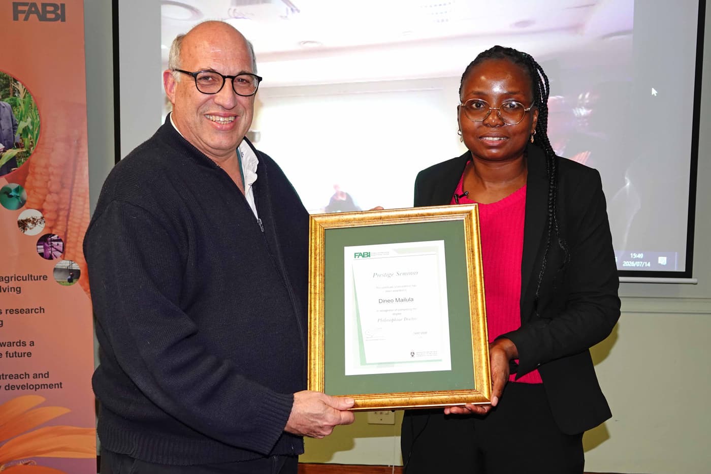 Persistence pays off for Dineo as she completes her PhD