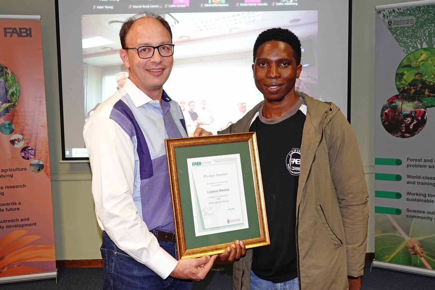 Congratulations to Lazarus on completing his PhD!