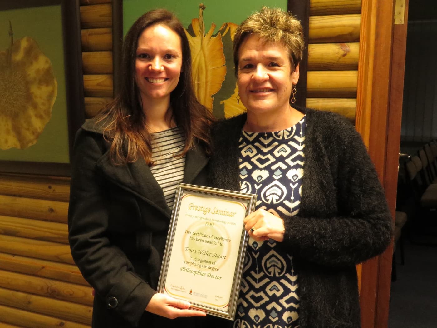 Fifth FABI PhD Graduate for 2015