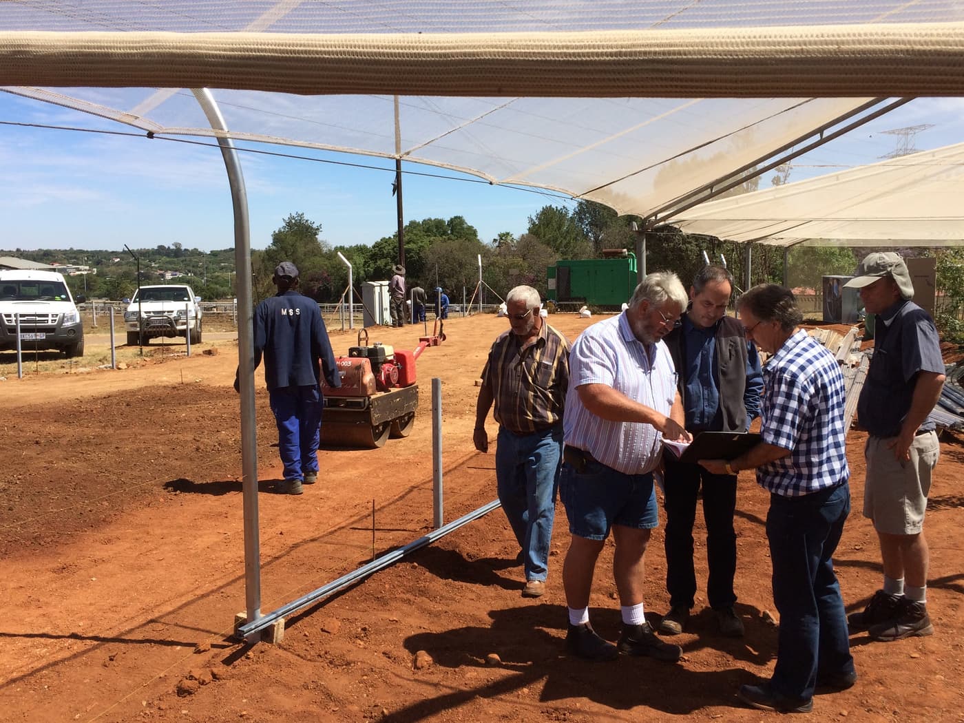 Construction of a new semi-quarantine tunnel starts at the FABI Biocontrol Centre