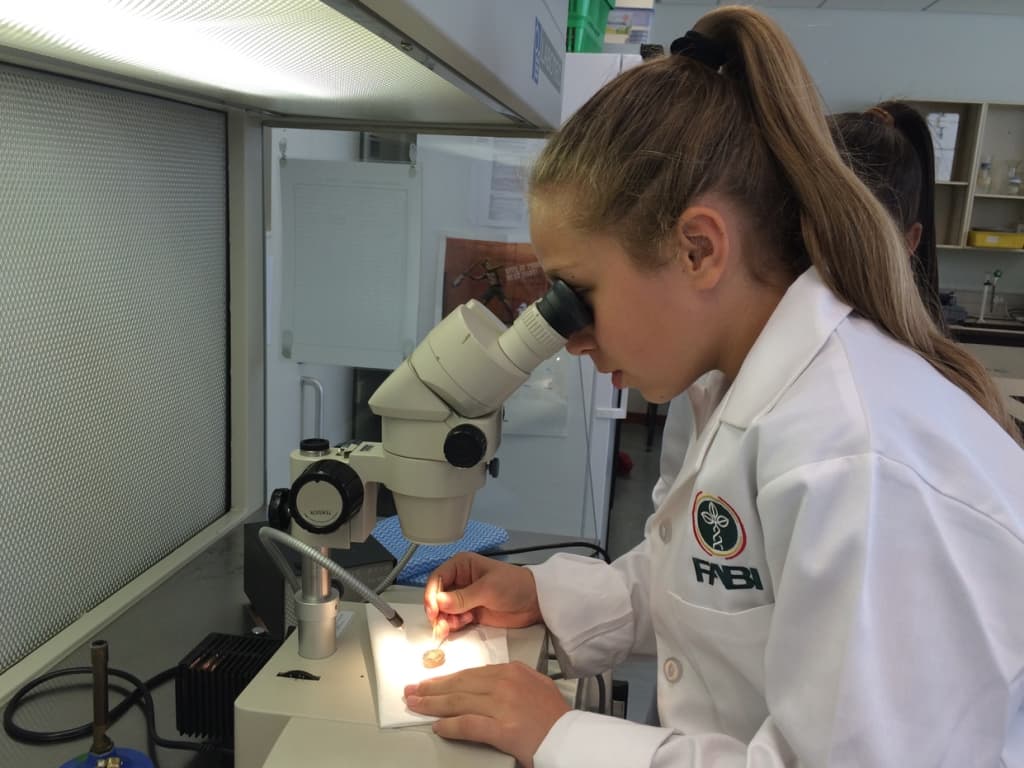 Real scientists in FABI start young