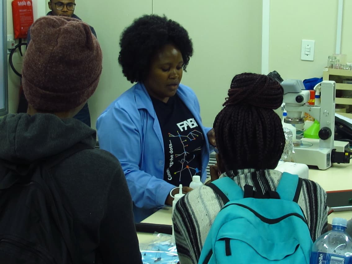 Undergraduate students visit FABI Biocontrol Centre
