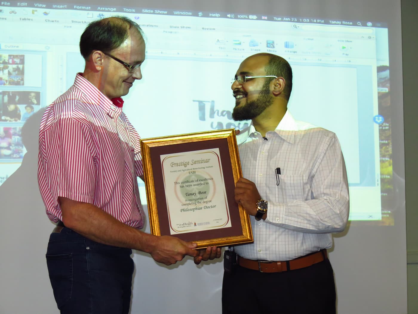 FABI celebrates  first Ph.D. for 2018
