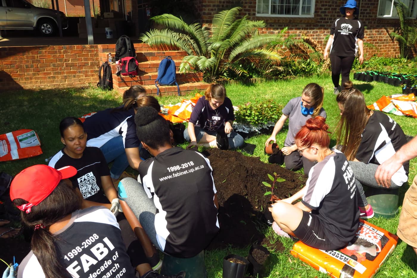 FABIans flexed their green fingers at 2019’s first tree planting session