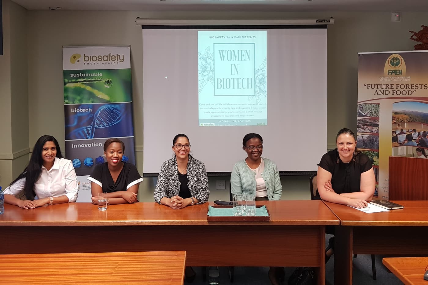 Biosafety SA and FABI host Women in Biotech panel discussion