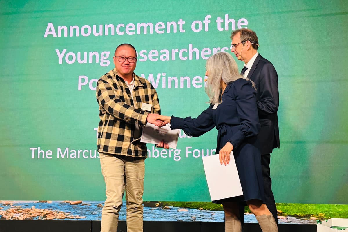 Dr Nam Pham was one of the two FABIans that received awards at the Marcus Wallenberg Young Researchers Challenge in Sweden
