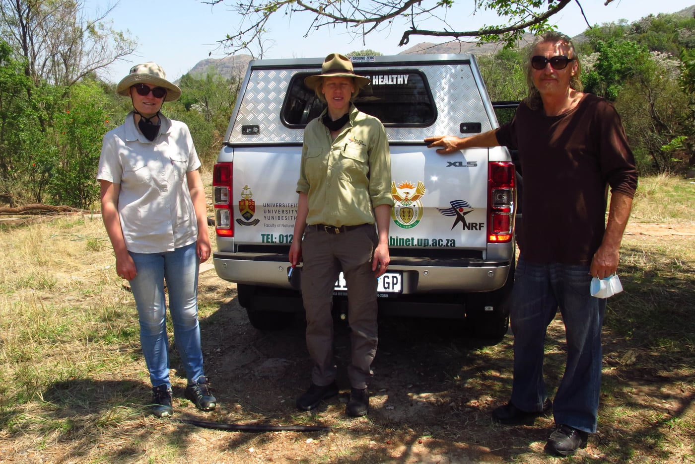 Inspection of trees dying in the Hennops river valley