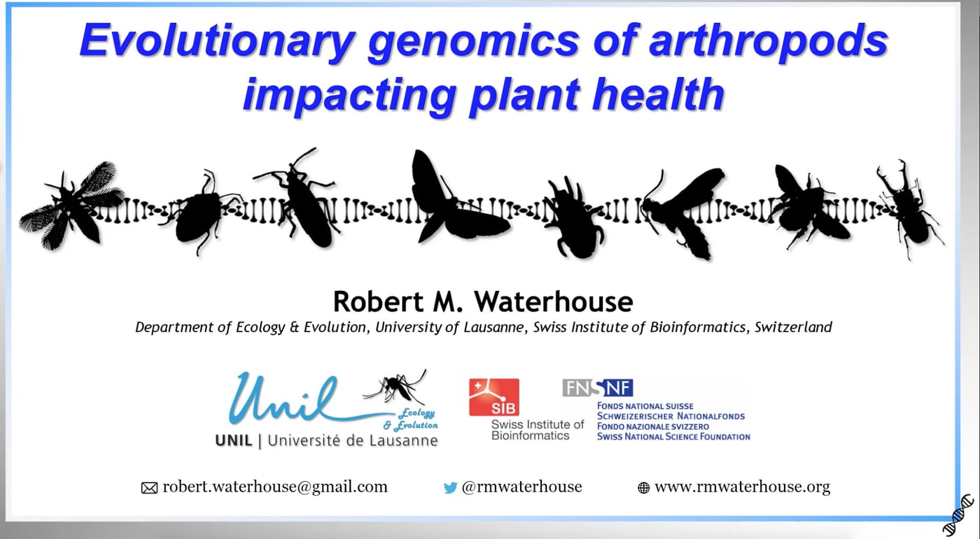 Arthropod genomics and their applications on plant health explored in the sixth installment of the FABI International Se