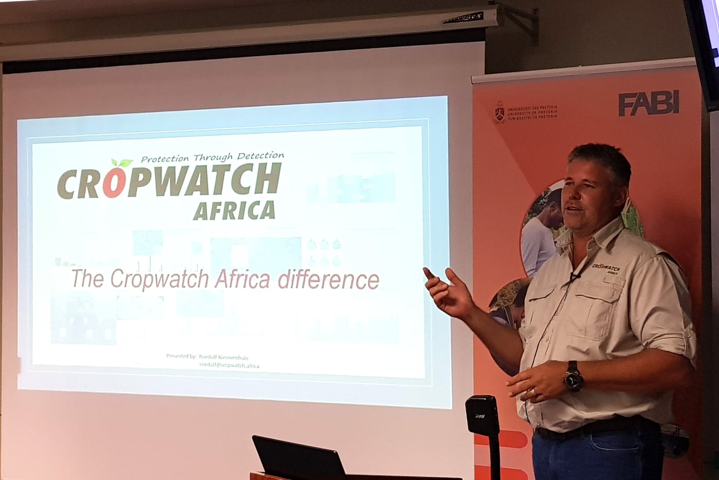 Students and staff learn from Cropwatch Africa