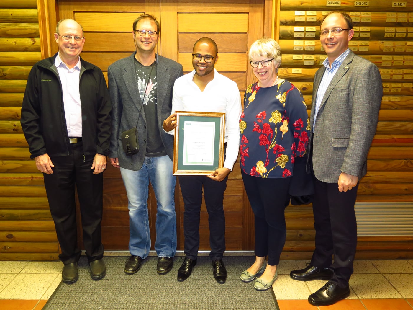 Osmond Mlonyeni becomes the first candidate at FABI to defend his PhD thesis publically