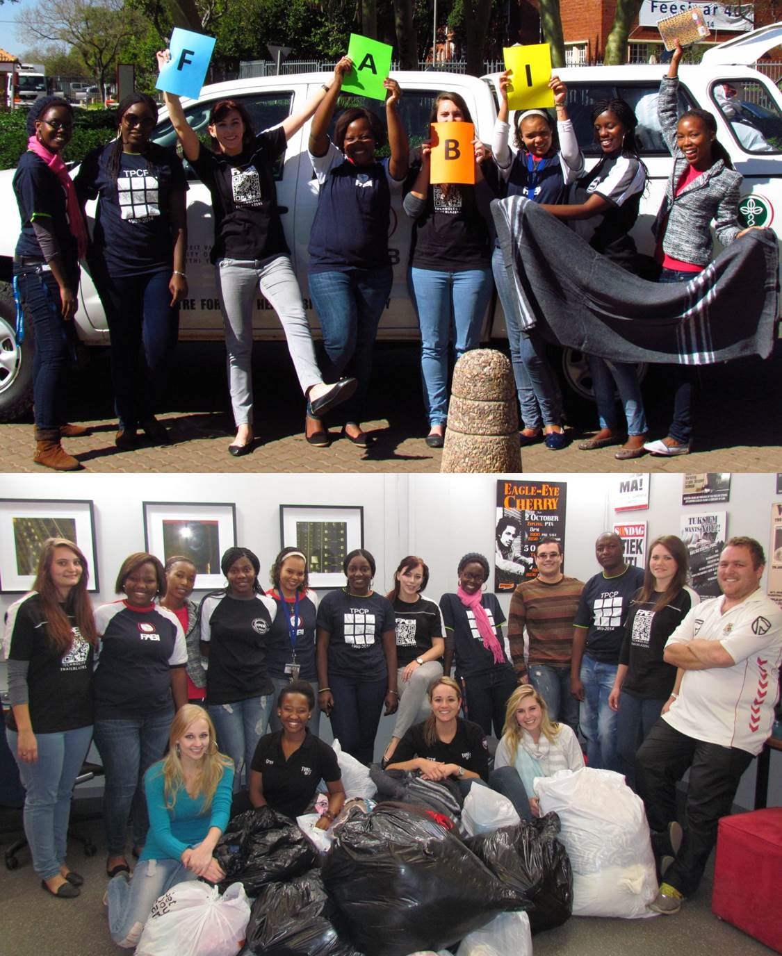 FABIans contribute more than 180 blankets to the TUKS FM Wooly Winter campaign 2013
