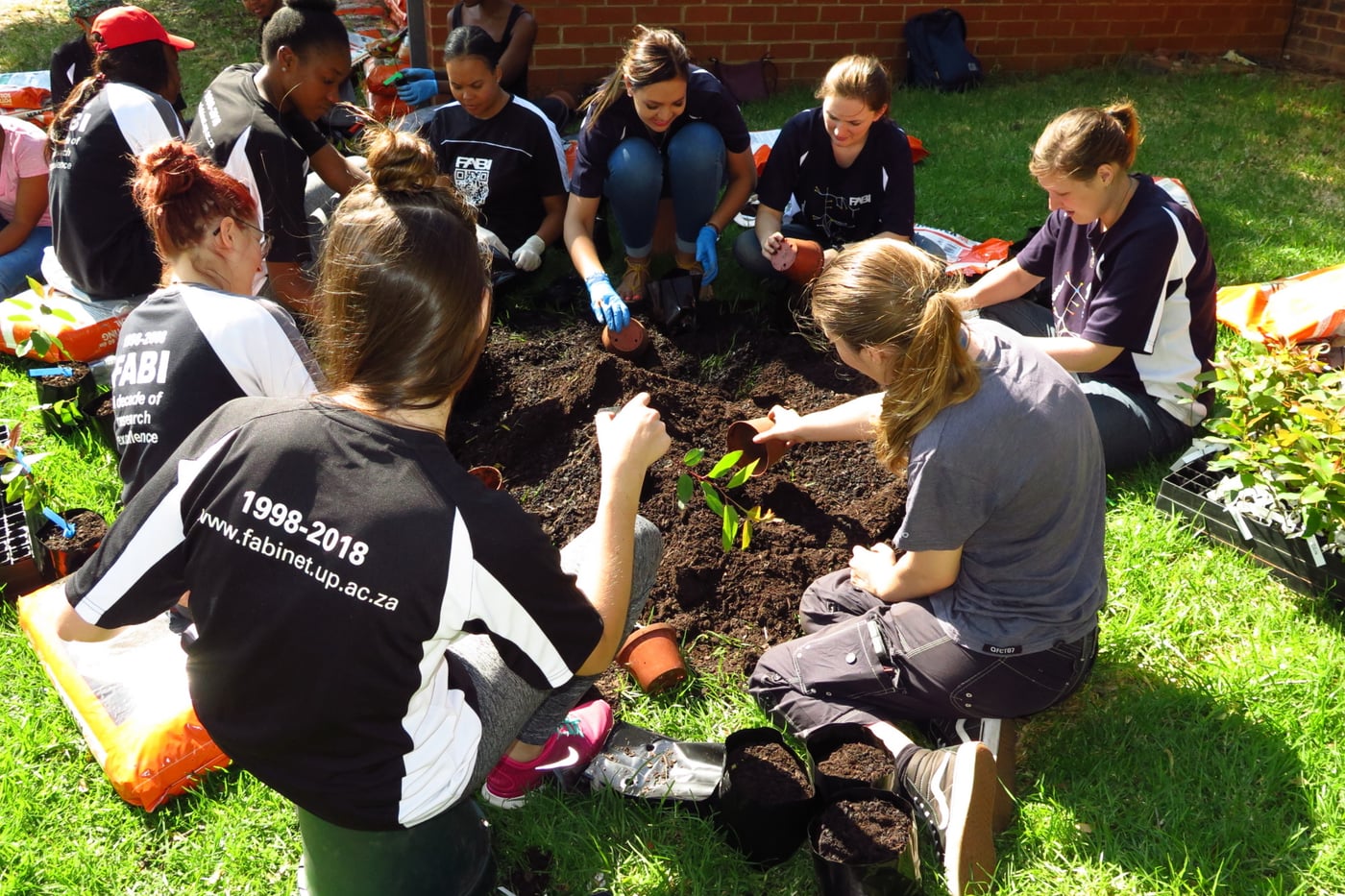 FABIans flexed their green fingers at 2019’s first tree planting session